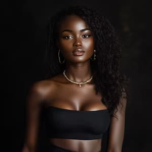 black girl ai nude